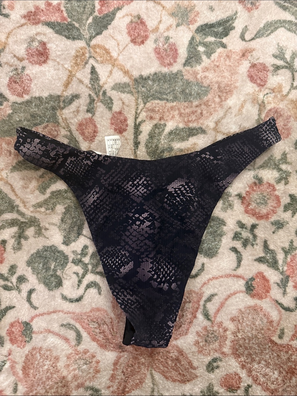 Forever 21 Black Snakeskin Print Bikini Set - Picture 5 of 6
